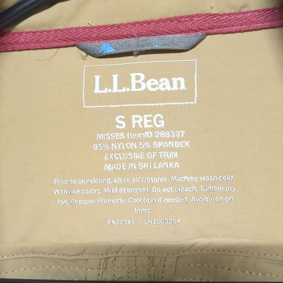 LL Bean Women's Luna Full Zip Utility Jacket, Size Small, Water & Wind Resistant - Picture 2 of 5